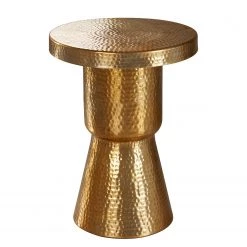 Loftscape Bout de canapé Lorquin - Aluminium - Doré