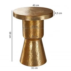 Loftscape Bout de canapé Lorquin - Aluminium - Doré -Meubles de salon Soldes 1000244868 210202 14545700126 SKETCH DETAILS P000000001000244868 sketch