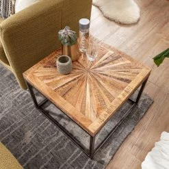 Naturoo Table basse Heusse I - Manguier massif / Métal - Manguier / Noir -Meubles de salon Soldes 1000244881 210202 14590900215 MOOD DETAILS P000000001000244881 mood