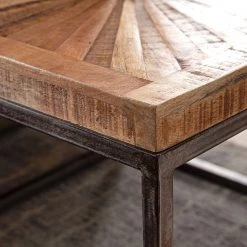 Naturoo Table basse Heusse I - Manguier massif / Métal - Manguier / Noir -Meubles de salon Soldes 1000244881 210202 14591200216 DETAILS P000000001000244881