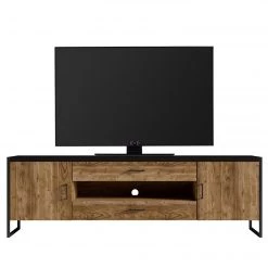 Red Living Meuble TV Turriers I - Imitation épicéa / Noir mat -Meubles de salon Soldes 1000245411 210217 13045400041 DETAILS P000000001000245411