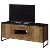 Red Living Meuble TV Turriers II - Imitation épicéa / Noir mat