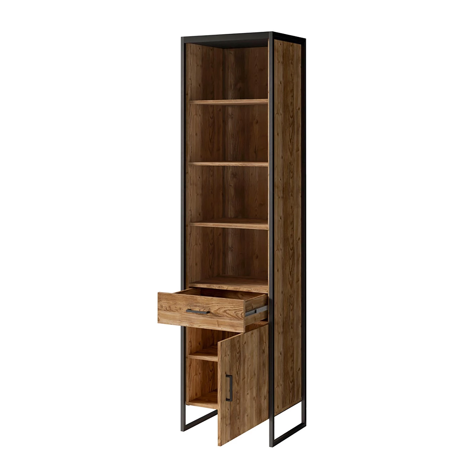 Red Living Étagère Turriers I - Imitation épicéa / Noir mat 7 Red Living Étagère Turriers I - Imitation épicéa / Noir mat – Image 5