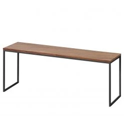 Now! by hülsta Bout de canapé hülsta now II - Acier - Duramen de noyer / Gris