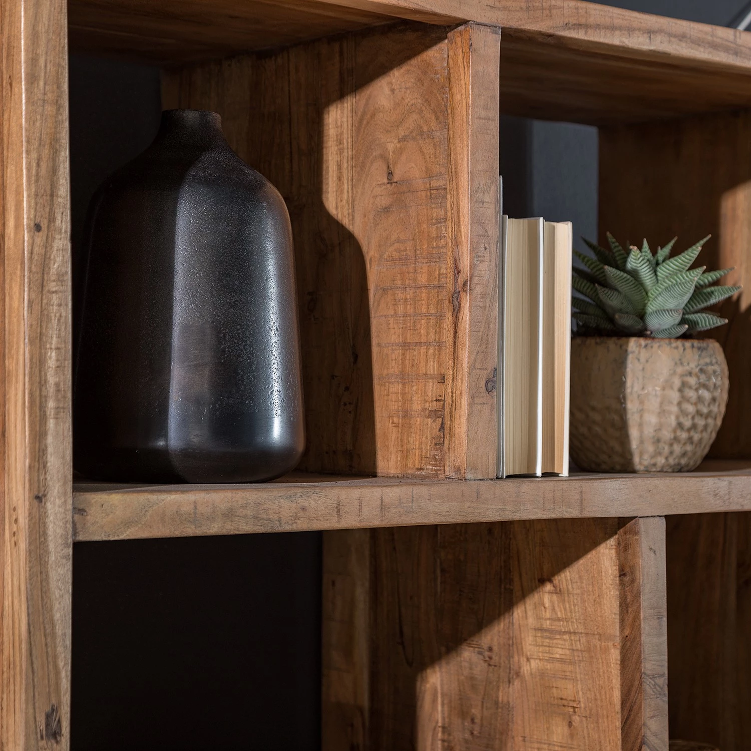 Ars manufacti Étagère de bureau Domme - Acacia massif / Fer - Acacia / Anthracite 5 Ars manufacti Étagère de bureau Domme - Acacia massif / Fer - Acacia / Anthracite – Image 3