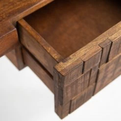 Wolf-Möbel Bureau Bubry - Acacia massif / Fer - Acacia / Anthracite -Meubles de salon Soldes 1000246833 220330 035 DETAILS P000000001000246833