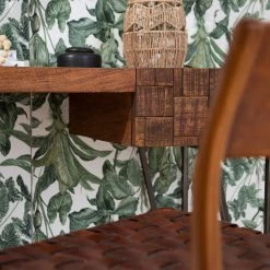 Wolf-Möbel Bureau Bubry - Acacia massif / Fer - Acacia / Anthracite -Meubles de salon Soldes 1000246833 220610 040 DETAILS P000000001000246833