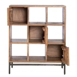 Ars manufacti Étagère de bureau Domme II - Acacia massif / Fer - Acacia / Anthracite -Meubles de salon Soldes 1000246834 220406 031 DETAILS P000000001000246834