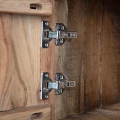 Ars manufacti Étagère de bureau Domme II - Acacia massif / Fer - Acacia / Anthracite -Meubles de salon Soldes 1000246834 220406 035 DETAILS P000000001000246834