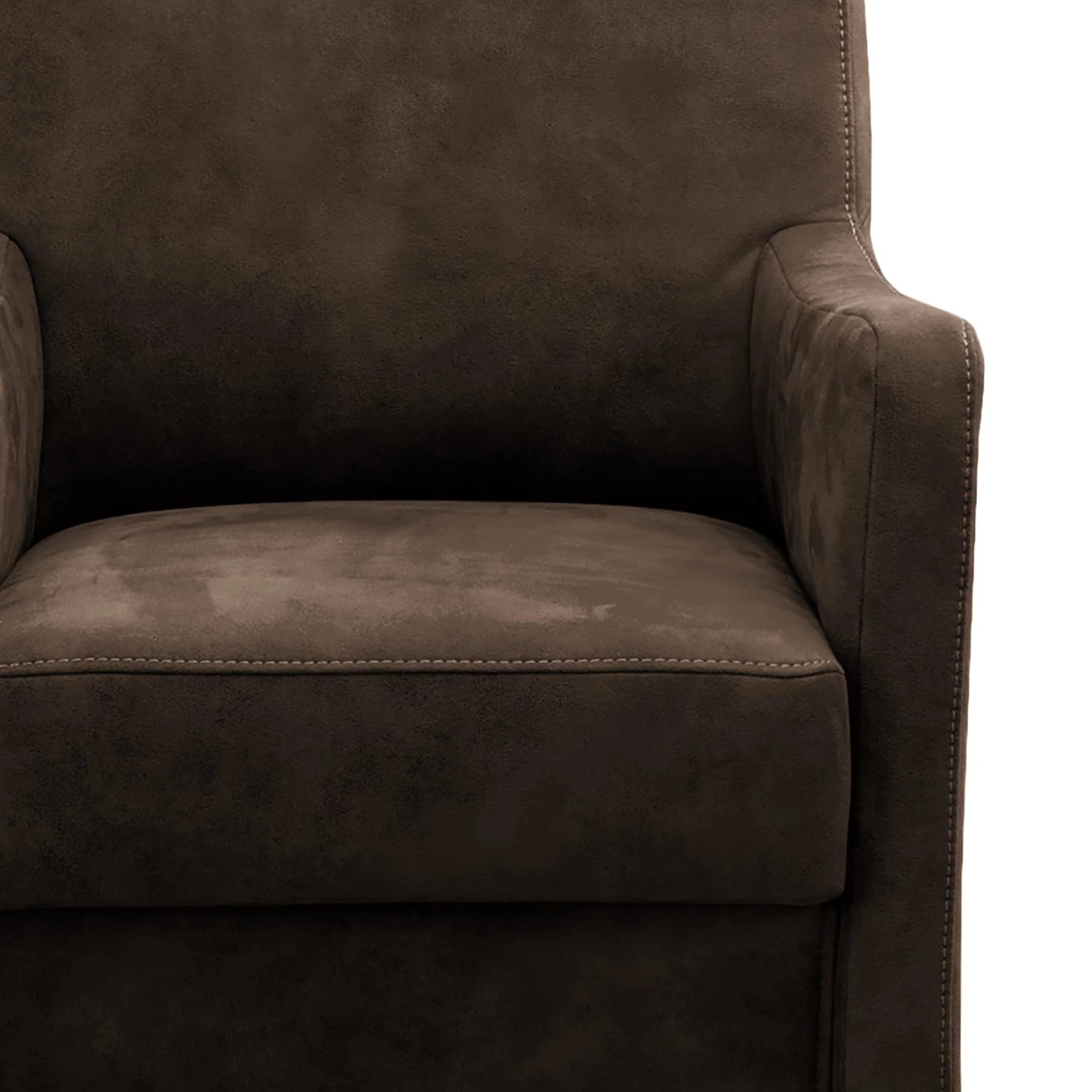 Ridgevalley Fauteuil Orbeil - Microfibre - Microfibre Flavie: Marron foncé 8 Ridgevalley Fauteuil Orbeil - Microfibre - Microfibre Flavie: Marron foncé – Image 6