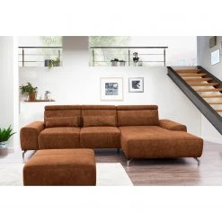 Loftscape Repose-pieds Montaner - Microfibre - Microfibre Priya: Cognac -Meubles de salon Soldes 1000248733 210317 15125500695 MOOD DETAILS P000000001000248733 mood