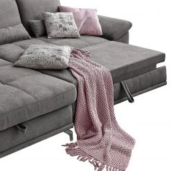 Loftscape Canapé d’angle Odenas - Tissu - Tissu Palila: Fango - Méridienne courte à gauche (vue de face) - Avec fonction couchage -Meubles de salon Soldes 1000248846 210317 15144202179 DETAILS P000000001000248846