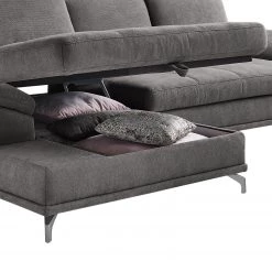 Loftscape Canapé d’angle Odenas - Tissu - Tissu Palila: Fango - Méridienne courte à gauche (vue de face) - Avec fonction couchage -Meubles de salon Soldes 1000248846 210317 15144202180 DETAILS P000000001000248846