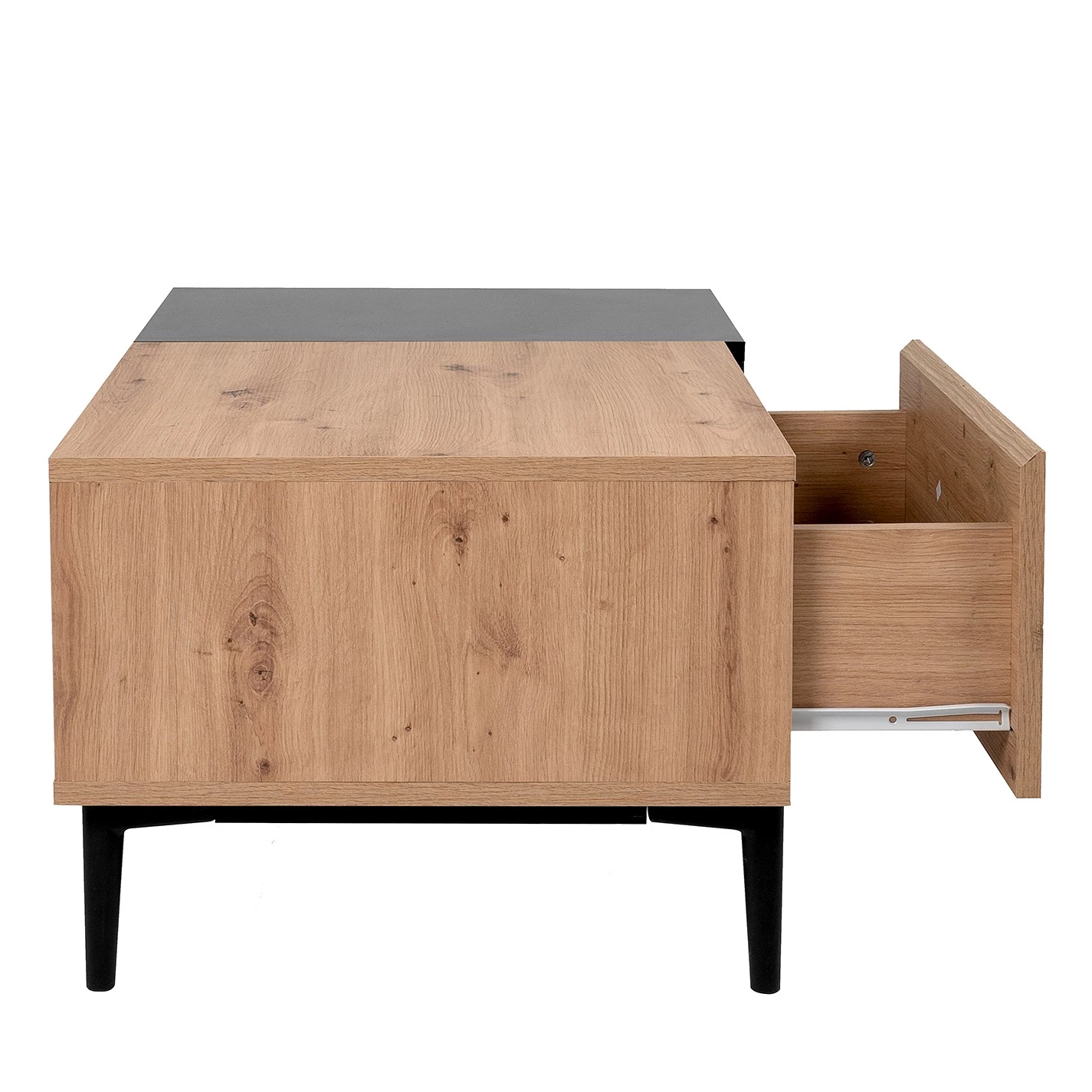 Loftscape Table basse Bedee - Imitation chêne artisan / Noir 9 Loftscape Table basse Bedee - Imitation chêne artisan / Noir – Image 7