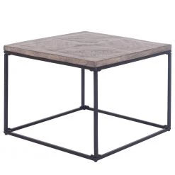 Red Living Table basse Montbray I - Manguier massif / Métal - Manguier gris / Noir