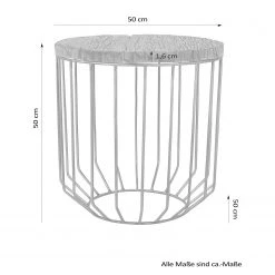 Naturoo Bout de canapé Malakoff - Manguier massif / Métal - Manguier foncé / Noir -Meubles de salon Soldes 1000249485 210224 15504800047 SKETCH DETAILS P000000001000249485 sketch