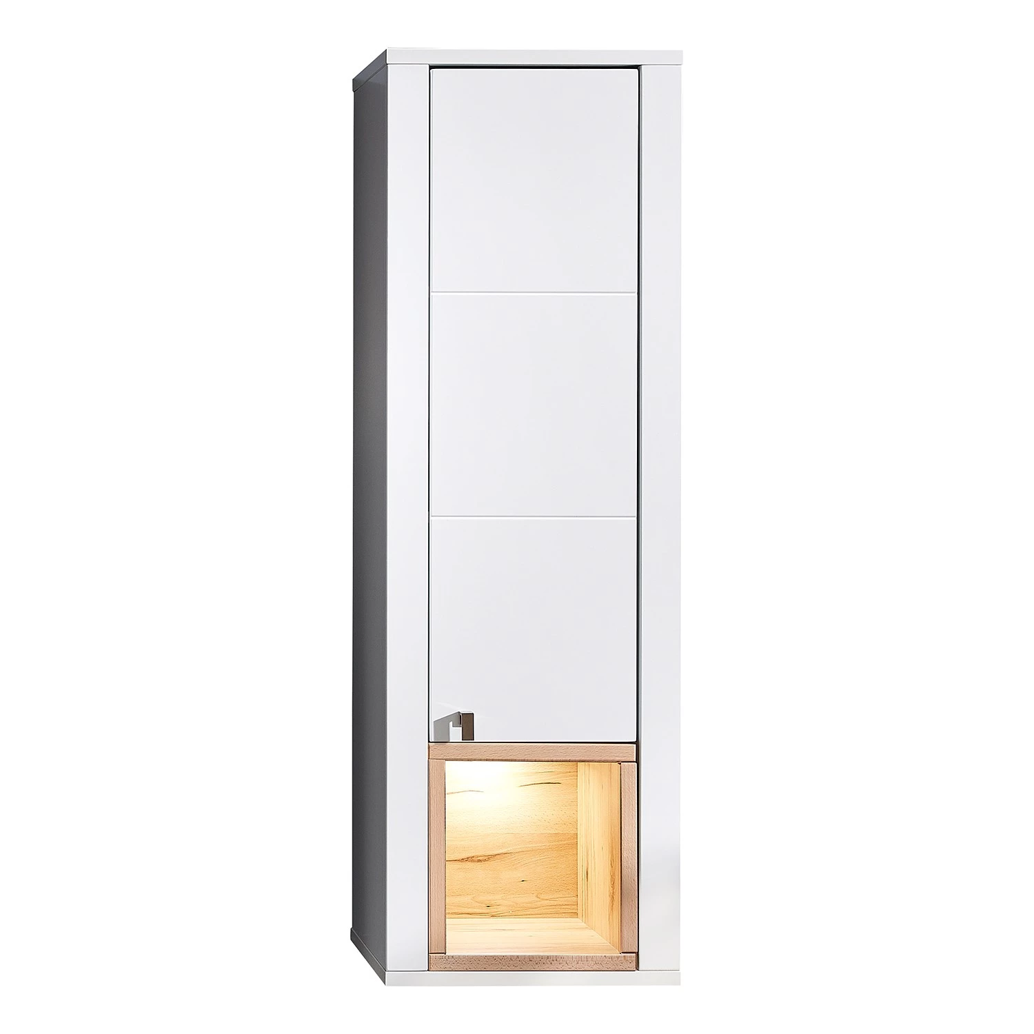 Loftscape Armoire murale Cordelle I - Éclairage inclus - Blanc mat / Hêtre sauvage 3 Loftscape Armoire murale Cordelle I - Éclairage inclus - Blanc mat / Hêtre sauvage