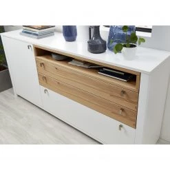 Loftscape Buffet Cordelle - Blanc mat / Chêne sauvage -Meubles de salon Soldes 1000249575 210302 14411500055 DETAILS P000000001000249575