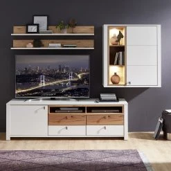 Loftscape Meuble TV Cordelle II - Blanc mat / Chêne sauvage -Meubles de salon Soldes 1000249577 210630 15440600022 MOOD DETAILS P000000001000249577 mood