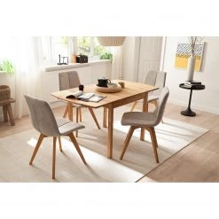 Naturoo Table Nalliers (avec rallonges) - Chêne sauvage -Meubles de salon Soldes 1000249581 210609 12374800013 MOOD DETAILS P000000001000249581 mood