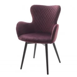 Loftscape Chaises Ă accoudoirs Mettray - Tissage Ă plat / HĂŞtre massif - Bordeaux