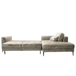 Mørteens Canapé d’angle Gaillon - Microfibre - Microfibre Cori: Gris clair - Méridienne courte à droite (vue de face) -Meubles de salon Soldes 1000249890 210415 16161900723 DETAILS P000000001000249890