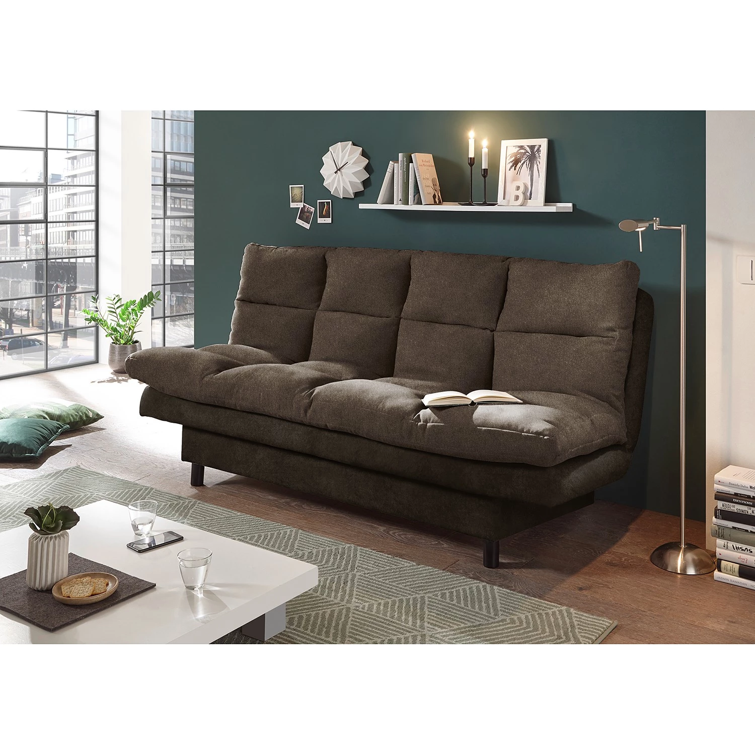 Loftscape Clic-clac Vallenay II - Tissu / Microfibre - Microfibre Salvo: Espresso 4 Loftscape Clic-clac Vallenay II - Tissu / Microfibre - Microfibre Salvo: Espresso – Image 2