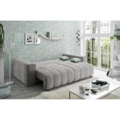 Loftscape Canapé convertible Gordes - Tissu - Tissu Oda: Gris clair -Meubles de salon Soldes 1000250005 210325 11540300017 MOOD DETAILS P000000001000250005 mood