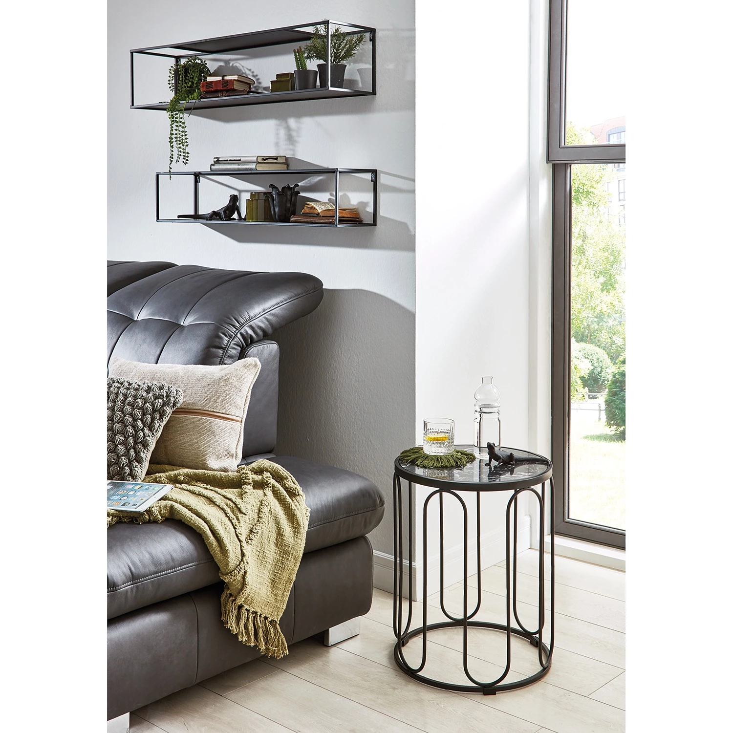 Loftscape Étagères murales Lancieux II - Métal - Noir 4 Loftscape Étagères murales Lancieux II - Métal - Noir – Image 2