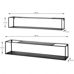 Loftscape Étagères murales Lancieux I - Métal - Noir -Meubles de salon Soldes 1000252694 220209 121521000500 SKETCH DETAILS P000000001000252694 sketch