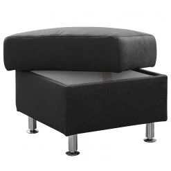 Loftscape Repose-pieds Guillon - Microfibre - Microfibre Taeko: Noir -Meubles de salon Soldes 1000253732 210419 14531000090 DETAILS P000000001000253732
