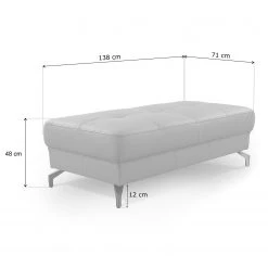 Loftscape Repose-pieds Lascaux - cuir véritable - Cuir Pua: Rouge -Meubles de salon Soldes 1000253765 210419 14591100320 SKETCH DETAILS P000000001000253765 sketch