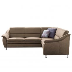 Loftscape Canapé d’angle Guillon - Microfibre - Microfibre Taeko: Marron foncé - Alignement à gauche - Sans fonction couchage -Meubles de salon Soldes 1000253785 210602 12590000119 DETAILS P000000001000253785
