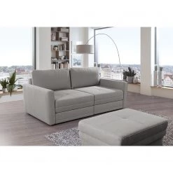 Loftscape Canapé Guillac (2 places) - Tissage à plat - Tissu Gila: Gris - Avec fonction couchage -Meubles de salon Soldes 1000253880 210419 15193001373 MOOD DETAILS P000000001000253880 mood