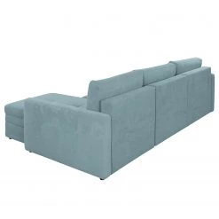 Loftscape Canapé d’angle Guillac - Tissu - Tissu Palila: Gris bleu - Méridienne courte à droite (vue de face) - Sans fonction couchage -Meubles de salon Soldes 1000253887 210419 15202601436 DETAILS P000000001000253887
