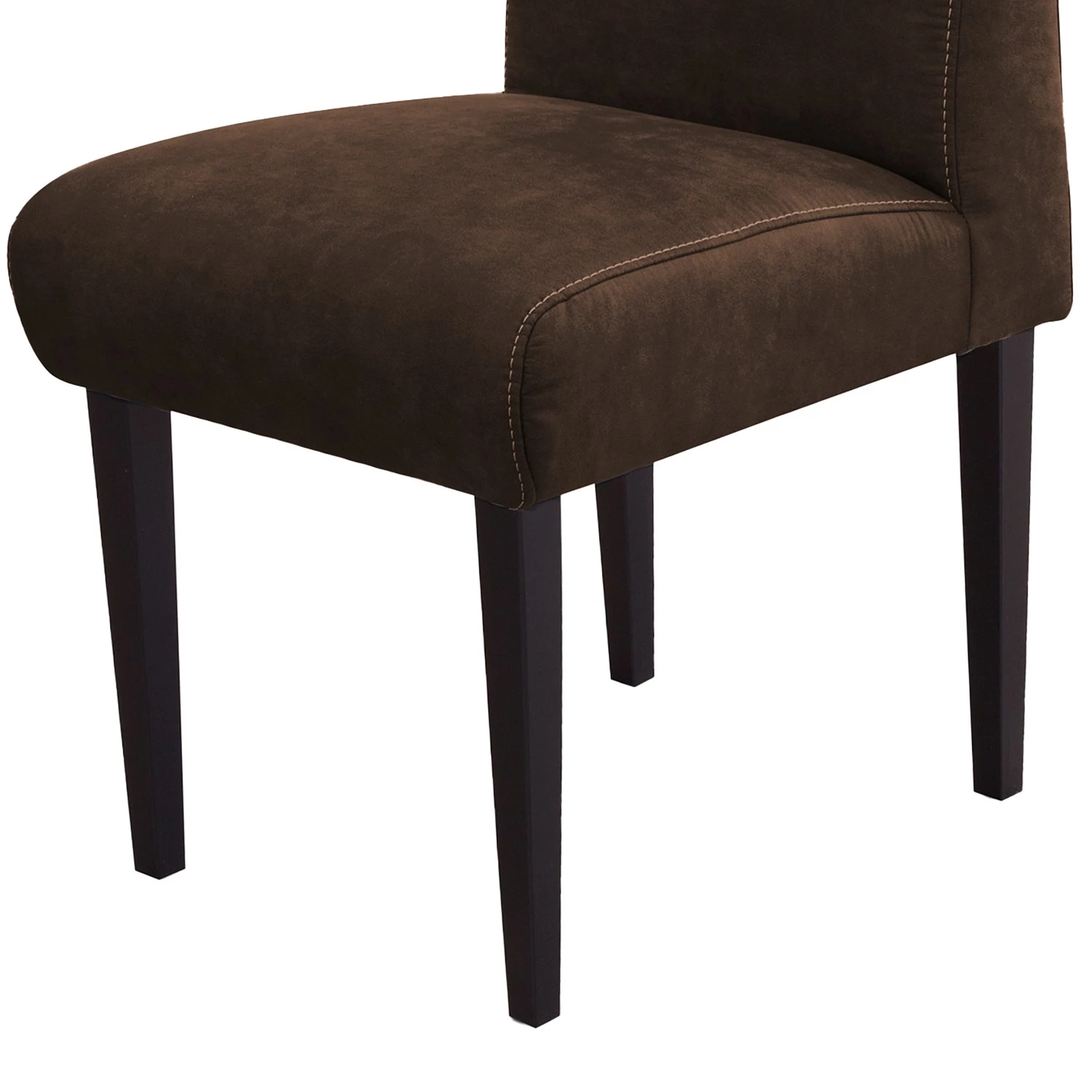 Fredriks Chaise capitonnée Gramont - Microfibre Priya: Marron foncé 9 Fredriks Chaise capitonnée Gramont - Microfibre Priya: Marron foncé – Image 7