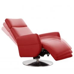 Fredriks Fauteuil relax Bosville - Cuir véritable - Cuir Pua: Rouge - Fonction relaxation - Réglage électrique : 2 moteurs avec batterie -Meubles de salon Soldes 1000254169 210426 12294500105 DETAILS P000000001000254169