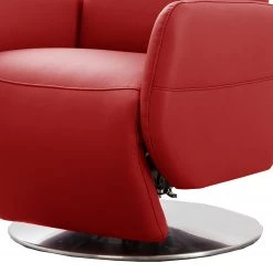Fredriks Fauteuil relax Bosville - Cuir véritable - Cuir Pua: Rouge - Fonction relaxation - Réglage électrique : 2 moteurs avec batterie -Meubles de salon Soldes 1000254169 210426 12294600112 DETAILS P000000001000254169