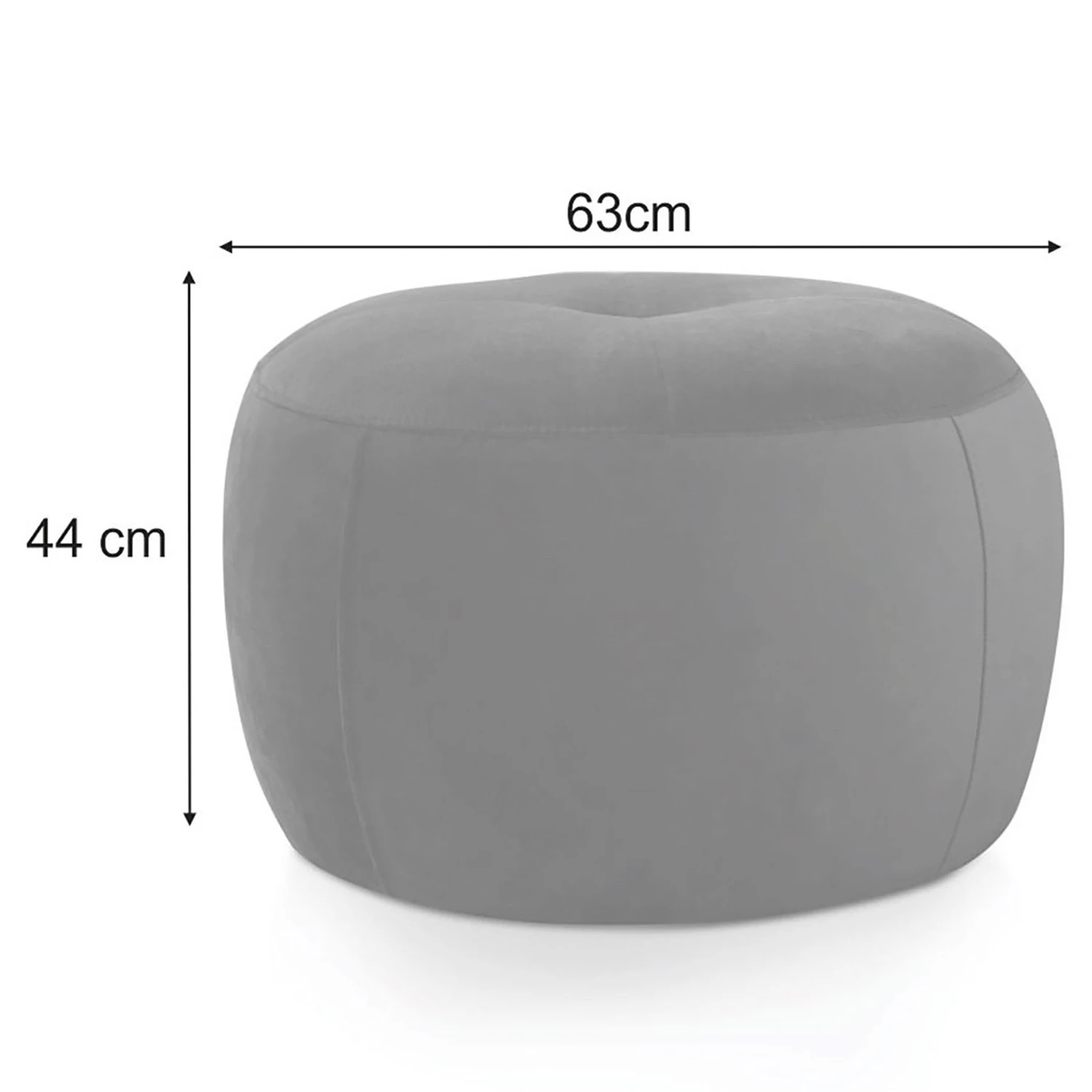 Fredriks Repose-pieds capitonné Monteux - Velours Ravi: Gris foncé - 63 x 63 cm 9 Fredriks Repose-pieds capitonné Monteux - Velours Ravi: Gris foncé - 63 x 63 cm – Image 7