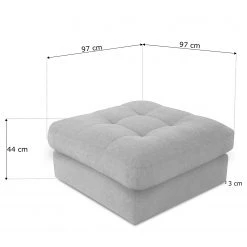 Fredriks Repose-pieds capitonné Montfort - Chenille - Tissu Chenille Alix: Gris 15 Fredriks Repose-pieds capitonné Montfort - Chenille - Tissu Chenille Alix: Gris -Meubles de salon Soldes 1000254210 210426 12312900645 SKETCH DETAILS P000000001000254210 sketch