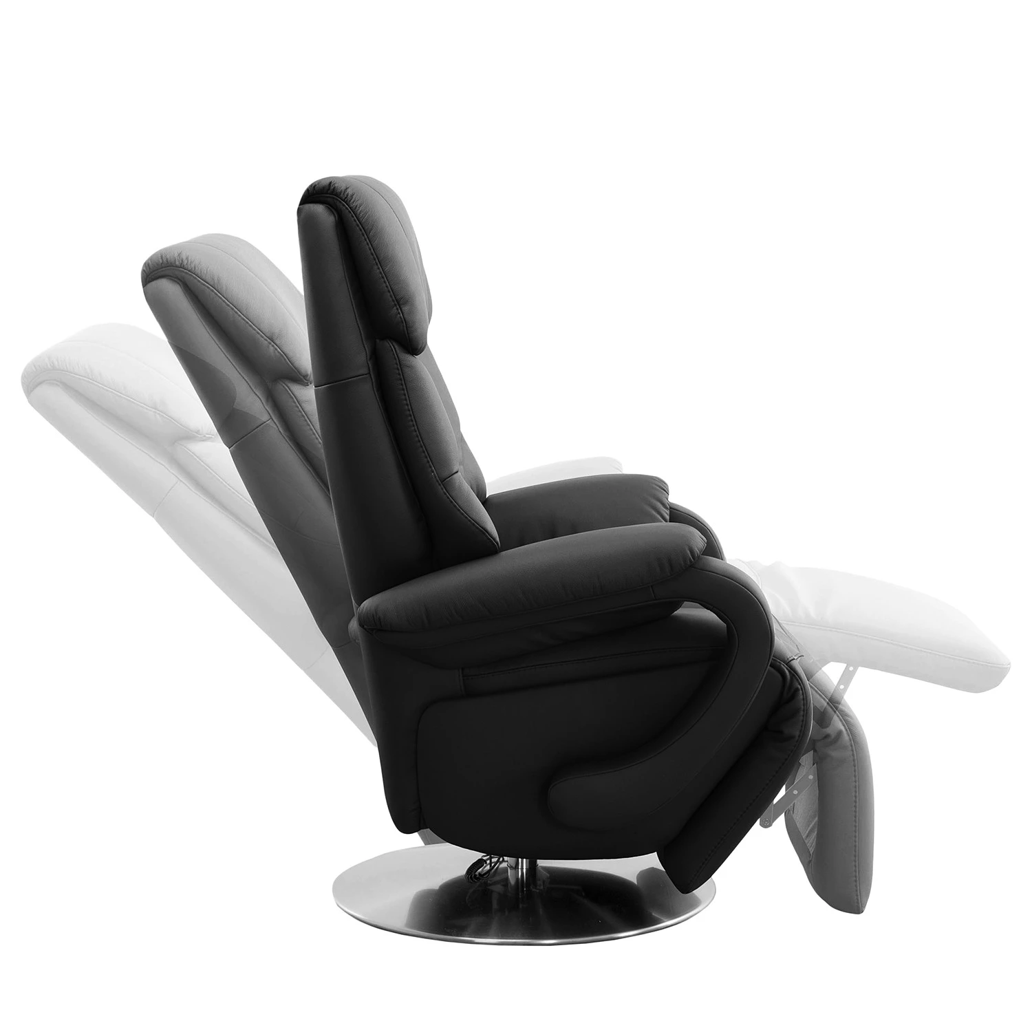 Fredriks Fauteuil relax Foulbec - Cuir Pua: Noir - Fonction relaxation 5 Fredriks Fauteuil relax Foulbec - Cuir Pua: Noir - Fonction relaxation – Image 3