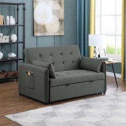 Loftscape Canapé convertible Millery - Tissu - Gris foncé 17 Loftscape Canapé convertible Millery - Tissu - Gris foncé -Meubles de salon Soldes 1000254297 210929 141235000113 MOOD DETAILS P000000001000254297 mood