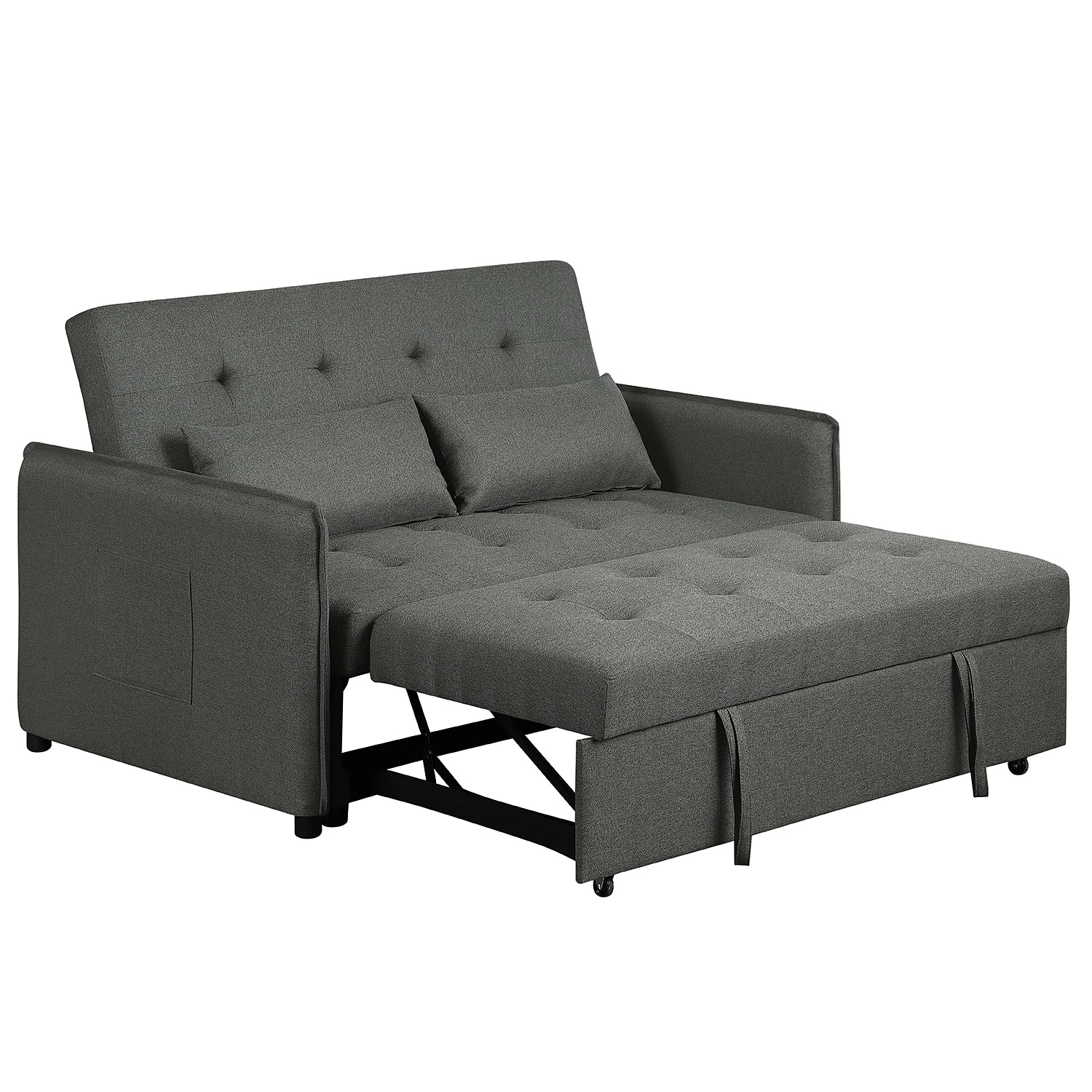 Loftscape Canapé convertible Millery - Tissu - Gris foncé 11 Loftscape Canapé convertible Millery - Tissu - Gris foncé – Image 9