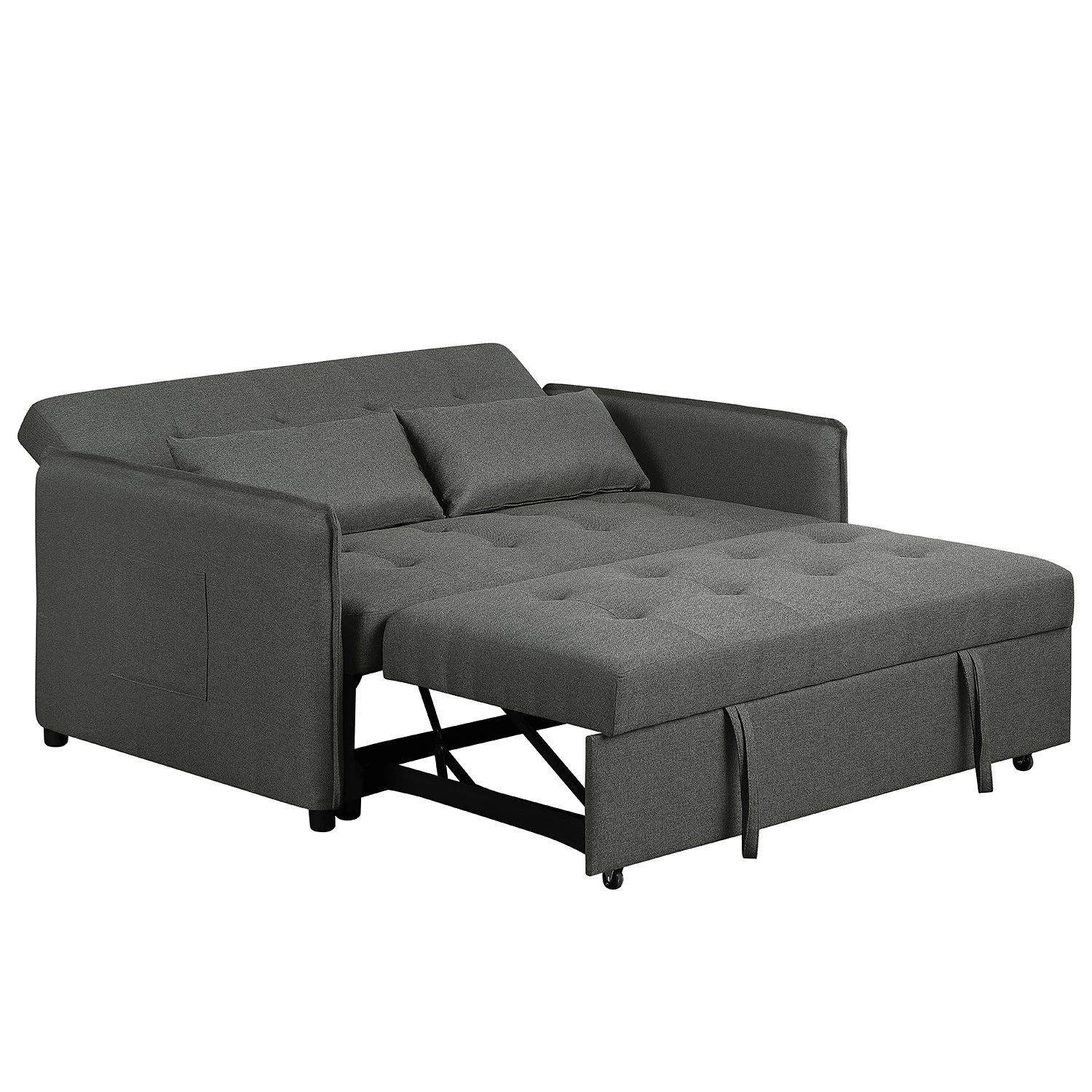 Loftscape Canapé convertible Millery - Tissu - Gris foncé 12 Loftscape Canapé convertible Millery - Tissu - Gris foncé – Image 10