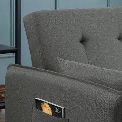 Loftscape Canapé convertible Millery - Tissu - Gris foncé 26 Loftscape Canapé convertible Millery - Tissu - Gris foncé -Meubles de salon Soldes 1000254297 210929 14123700212 DETAILS P000000001000254297