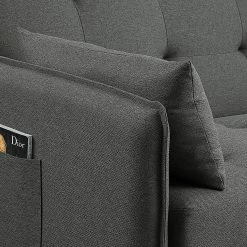 Loftscape Canapé convertible Millery - Tissu - Gris foncé 27 Loftscape Canapé convertible Millery - Tissu - Gris foncé -Meubles de salon Soldes 1000254297 210929 14123800223 DETAILS P000000001000254297