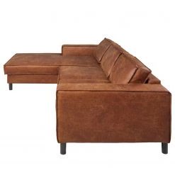 Ars manufacti Canapé d’angle FORT DODGE - Aspect cuir vieilli - Microfibre Yaka: Cognac - Méridienne courte à gauche (vue de face) - Avec fonction couchage 22 Ars manufacti Canapé d’angle FORT DODGE - Aspect cuir vieilli - Microfibre Yaka: Cognac - Méridienne courte à gauche (vue de face) - Avec fonction couchage -Meubles de salon Soldes 1000254513 210330 06272000101 DETAILS P000000001000254513