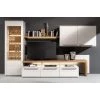 GWINNER Ensemble meubles TV Bellano I (4 élém.) - Placage en bois véritable - Blanc mat / Planches de chêne - Alignement à droite - Avec éclairage -Meubles de salon Soldes 1000254947 210511 10460800223 MOOD IMAGE P000000001000254947 mood