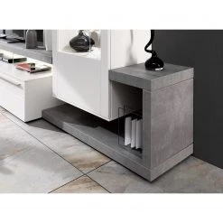 GWINNER Ensemble meubles TV Bellano II (3 élém.) - Blanc mat / Imitation béton - Alignement à droite - Sans éclairage 13 GWINNER Ensemble meubles TV Bellano II (3 élém.) - Blanc mat / Imitation béton - Alignement à droite - Sans éclairage -Meubles de salon Soldes 1000254952 210511 10461000251 DETAILS P000000001000254952