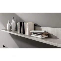 GWINNER Ensemble meubles TV Bellano II (3 élém.) - Blanc mat / Imitation béton - Alignement à droite - Sans éclairage 16 GWINNER Ensemble meubles TV Bellano II (3 élém.) - Blanc mat / Imitation béton - Alignement à droite - Sans éclairage -Meubles de salon Soldes 1000254952 210511 10461000254 DETAILS P000000001000254952